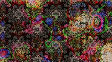 Tekstil, tebrik kartı, boyama kitabı, telefon kılıfı baskısı için kullanılabilir. Raster Henna dövme stili. Kızılderili desenli desenli desenli şal deseni. Etnik Mandala süsü.