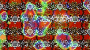 Raster illüstrasyonundaki çiçek desenli çizim. Düz Çiçek Elementleri Tasarımı. Renkli Bahar Teması eskiz kalıbı. Kahverengi ve gri renkte çiçekler.