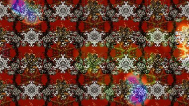 Güzel eskiz şekli. Renkli Yaz Temalı eskiz kalıbı. Güzel kumaş deseni. Yazdır. Raster çiçekli arka plan. Düz Çiçek Elementleri Tasarımı.