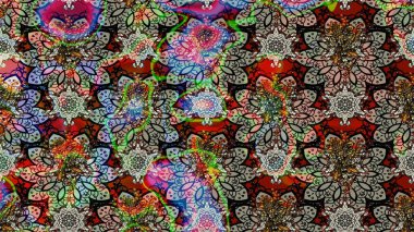 Raster illüstrasyonu. Çiçek desenli eskiz, darbeler, sıçramalar, yaz çiçekleri. Gri ve siyah renkte çiçekler.