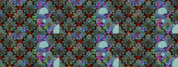 Raster illüstrasyonu. Egzotik çiçekler, mavi ve yeşil renkler üzerine botanik ve parlak klasik doğa. Klasik tropikal doğal elementlerin suluboya seti.