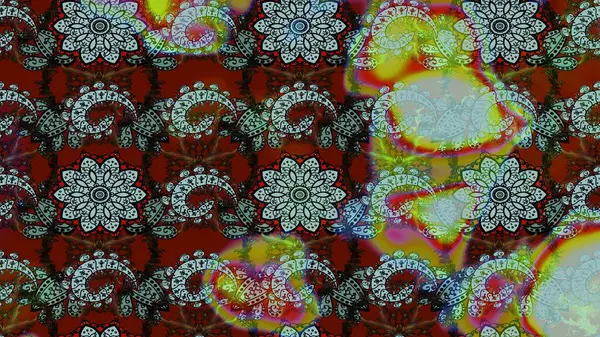 Kahverengi ve nötr papatyalar kahverengi ve nötr renklerde. Kahverengi ve nötr renklerde. Raster illüstrasyonu.