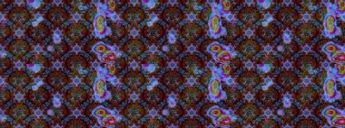 Modern çiçek arkaplanı. Moda baskıları için zarif bir şablon. Halk tarzı. Parlak renkli çiçekleri ve kahverengi ve mavi renkli yaprakları olan harika bir çiçek deseni..