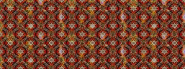 Yaz çiçekleri teması. El çizimi, soyut ve süslü elementler. Suluboya resim taklit Raster çizimi. Klasik çiçekler. Kahverengi ve kırmızı renkler.