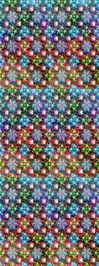 Zarif, parlak ve eskiz mavi ve yeşil çiçek desenli tasarım. Raster. Sabıka baskıları, bebek kıyafetleri, duvar kâğıtları, paket kutuları vb..