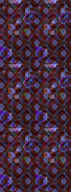 Raster çiçek desenli çiçek deseni, yapraklar, dekoratif elementler, sıçrama, lekeler, el çizimi kontur çizgileri ve Doodle çizim stili, grafik raster çizim çizimi.