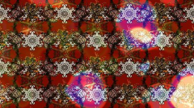 Moda baskıları için zarif bir şablon. Çiçekli yaz çiçekleri. Robot resim. Küçük renkli çiçekler. Küçük çiçekte güzel bir desen. Motley illüstrasyonu.