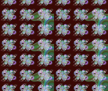 Raster illüstrasyonu. Suluboya çiçek buketi. Çiçek arkaplan. Doğum günü kartı ya da düğün davetiyesi. Kahverengi renklerde. Çiçekli tebrik kartı.