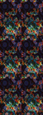 Küçük çiçekteki sevimli çiçek deseni. Raster illüstrasyonu. Çizim.