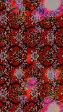 Eski model. Moda baskısı. Dekorasyon ve tasarım için güzel bir desen. Suluboya çizim kalıbı. Çiçeğin suluboya çizimlerinin mükemmel deseni. Raster illüstrasyonu.