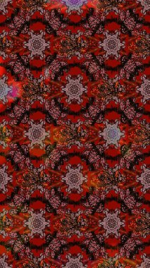 Renkli Bahar Teması eskiz kalıbı. Şirin çiçek elementleri. Düz Çiçek Elementleri Tasarımı. Raster illüstrasyonu. Çizim deseni Modaya uygun kumaş deseni.