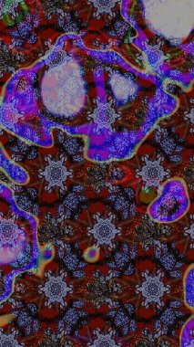 Çiçekli el çizimi çizimi deseni. Modern gelişim kahverengi ve menekşe arkaplan duvar kağıdı illüstrasyonlu klasik çizgi çizgisi, desenli desenli çiçekler, çiçekli süsler.