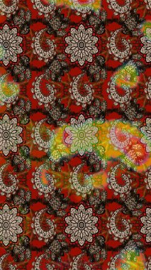 Raster Güzel kumaş deseni. Çiçek arkaplan ile soyut zarafet çizim deseni.