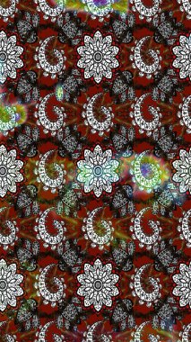 Suluboya çizim kalıbı. Çiçeğin suluboya çizimlerinin mükemmel deseni. Moda baskısı. Eski model. Raster illüstrasyonu. Dekorasyon ve tasarım için güzel desen.