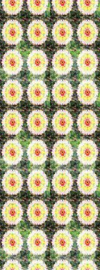 Hand drawn abstract fancy elements. Summer blooming theme. Vintage flowers. Green and neutral colors. Watercolor painting imitation Raster illustration.