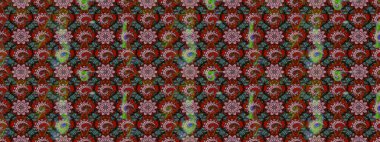 Tomurcukları papatya çiçekleri olan sevimli bir çiçek deseni. Raster illüstrasyonu. Miles Fleur, süslü püslü bir süs. Kumaş, tekstil, duvar kağıdı baskısı için. Eskiz geçmişi. Antika retro tarzı.