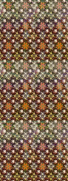 Kahverengi ve bej renkli çiçekler suluboya tarzında. Raster illüstrasyonunda çiçek deseni çizimi.