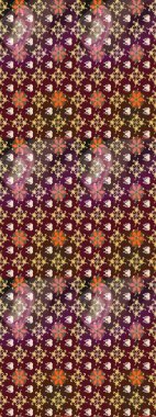 Moda baskısı. Suluboya çizim kalıbı. Dekorasyon ve tasarım için güzel bir desen. Çiçeğin suluboya çizimlerinin mükemmel deseni. Eski model. Raster illüstrasyonu.