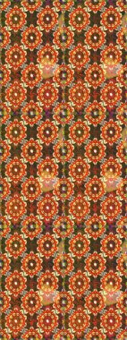 Noel, kar tanesi, yeni yıl. Kahverengi ve turuncu renklerde, altın elementlerle kusursuz klasik desen. Kahverengi ve turuncu renklerde altın desenli altın elementler.