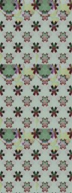 Renkli Bahar Teması eskiz kalıbı. Güzel çiçek deseni. Düz Çiçek Elementleri Tasarımı. Gri ve nötr renkte çiçekler.