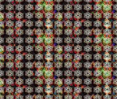 Yumuşak, bahar çiçekleri siyah renklerde. Raster illüstrasyonu. Yaprak ve çiçeklerin suluboya resimleri, siyah renklerdeki çizimler..