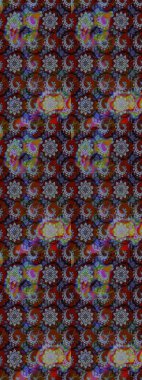 Çiçekli el çizimi çizimi deseni. Modern gelişim, gri ve kırmızı raster arka plan duvar kağıdı çizimi, klasik çizgili iz sürme desenli çiçekler, çiçekli süsler..