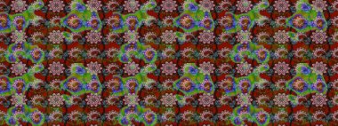 Kızılderili desenli desenli desenli şal deseni. Raster Henna dövme stili. Etnik Mandala süsü. Tekstil, tebrik kartı, boyama kitabı, telefon kılıfı baskısı için kullanılabilir.