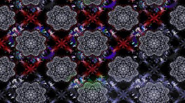 Şirin çiçek elementleri. Raster illüstrasyonu. Taslak desenli, modaya uygun kumaş deseni. Renkli Bahar Teması eskiz kalıbı. Düz Çiçek Elementleri Tasarımı.