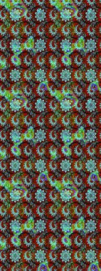 Etnik Mandala havlusu. Taslak süsleme izi. Raster Henna tarzı. Sınır Kızılderili çiçekli paisley patten. Tebrik kartı arkaplanı, boyama kitabı, arkaplan, tekstil için kullanılabilir.