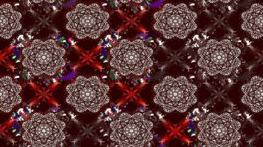 Yapraklı çiçekler ve kahverengi renkli papatya çiçekleri. Eskiz arkaplan modeli. Raster - stok.