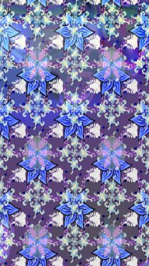 Güzel suluboya yaz çiçekleri deseni..