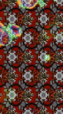 Flat Flower Elements Design. Elegant Flowers Bouquet Watercolor on a gray and brown colors. Colour Spring Theme sketch pattern Background. Raster illustration.