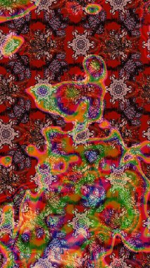 Küçük çiçekte güzel bir desen var. Çiçek kompozisyonu. Raster deseni. Doğa. Çiçek kolajı. Çiçek arkaplan. -kahverengi ve kırmızı çiçekler.