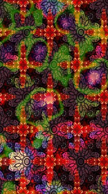 Raster çiçek desenli çiçek deseni, yapraklar, dekoratif elementler, sıçrama, lekeler, el çizimi kontur çizgileri ve Doodle çizim stili, grafik raster çizim çizimi.