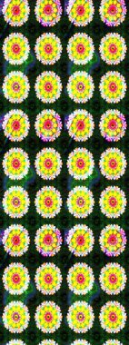 Çizim çiçek deseni duvar kağıdı, web sitesi arka planı, ambalaj kağıdı, davetiye, broşür, afiş veya web sitesi için kullanılabilir. El çizimi Raster çizimi. Parlak elementlerin.