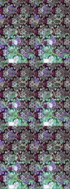 Düz Çiçek Elementleri Tasarımı. Çiçeksel fantezi tasarımı ve parlak bir arka plan çizimi. Renkli Bahar Teması çizim şablonu.