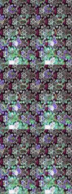 Düz Çiçek Elementleri Tasarımı. Çiçeksel fantezi tasarımı ve parlak bir arka plan çizimi. Renkli Bahar Teması çizim şablonu.