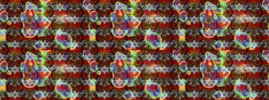 Düz Çiçek Elementleri Tasarımı. Renkli Yaz Temalı eskiz kalıbı. Kahverengi ve gri renkli çiçekler. Sevimli çiçek raster deseni.