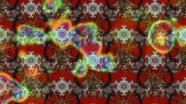 Nazik, narin çiçek arkaplanı. Çiçekli karalama şeklinde Raster çiçek deseni. Kahverengi ve kırmızı renkte çiçekler.