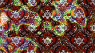 Bahar mevsimi. Tatil havası. Kahverengi ve kırmızı renkte çiçekler. Nazik romantik baskı. Raster güzel bir çiçek deseni çiziyor..