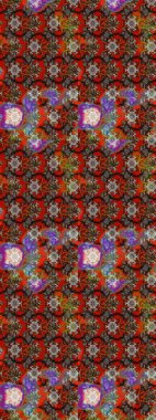 El çizimi. Çiçekli eskiz deseni. Suluboya çizimi. Kahverengi ve kırmızı renkte çiçekler.