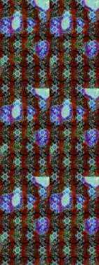 Raster Güzel kumaş deseni. Raster suluboya deseni, narin çiçekler, mavi ve kahverengi çiçekler, tebrik kartı şablonu..