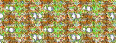 Moda baskısı, albüm, ambalaj kağıdı ve duvar kağıdı için zarif dekoratif süslemeler. Yeşil ve nötr renklerde şirin çiçekler. Küçük çiçekli basit bir çiçek çizimi. Raster illüstrasyonu.