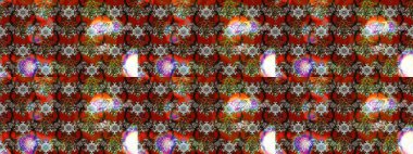 Raster hisseleri. Suluboya, elle çizilmiş. Kahverengi ve gri renkte çiçekler. Taslak arkaplan deseni.