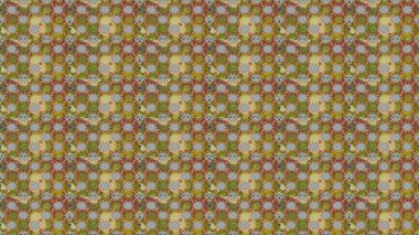 Çiçeklerle suluboya desenli çiçek deseni. Raster illüstrasyonu. Kahverengi ve gri renkli Asyalı tekstil.