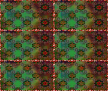 Düz Çiçek Elementleri Tasarımı. Sevimli çiçek raster deseni. Renkli Yaz Temalı Kusursuz Arkaplan. Modaya uygun kumaş deseni.