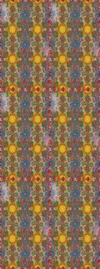 Kahverengi ve bej renkleri suluboya tarzında. Raster illüstrasyonu. Küçük çiçekli bahar deseni çiz.