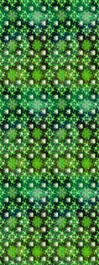 Yeşil ve mavi renkte çiçekler. Düz Çiçek Elementleri Tasarımı. Çiçekli çizim şekli. Renkli Bahar Teması çizim şablonu.