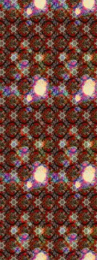 Hediye ambalaj kağıdı, tebrik kartları, posterler ve pankart tasarımı. Kahverengi ve kırmızı renkte çiçekler. Raster düz çiçek çizim deseni.