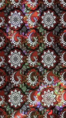 Gömlek, arka plan modelini çiz. Tropik çiçekler. Gri ve kahverengi renkte çiçekler.